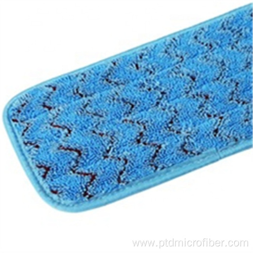 Wave knitted microfiber scrubbing mop